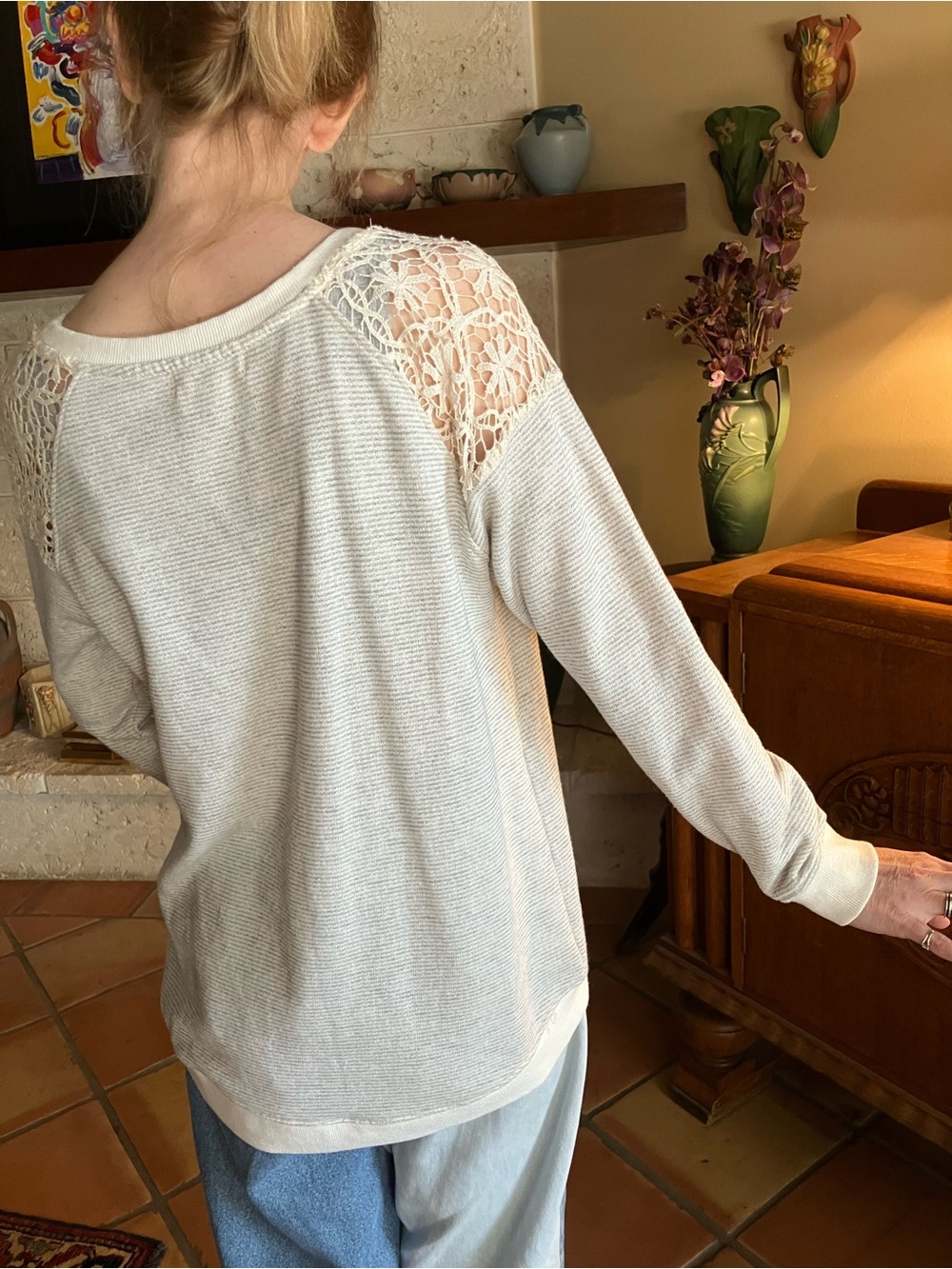 NWOT Women's Cream Lace Shoulder Top
NEVER WORN - Picture 15 of 15
